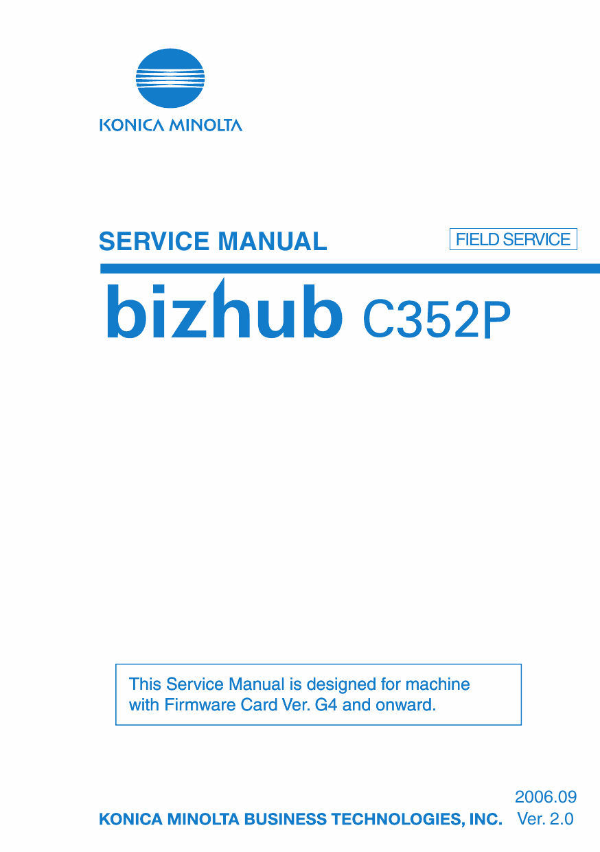 Konica-Minolta bizhub C352P FIELD-SERVICE Service Manual-1